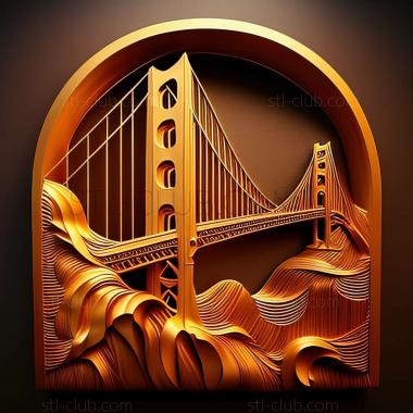 3D model golden gate (STL)